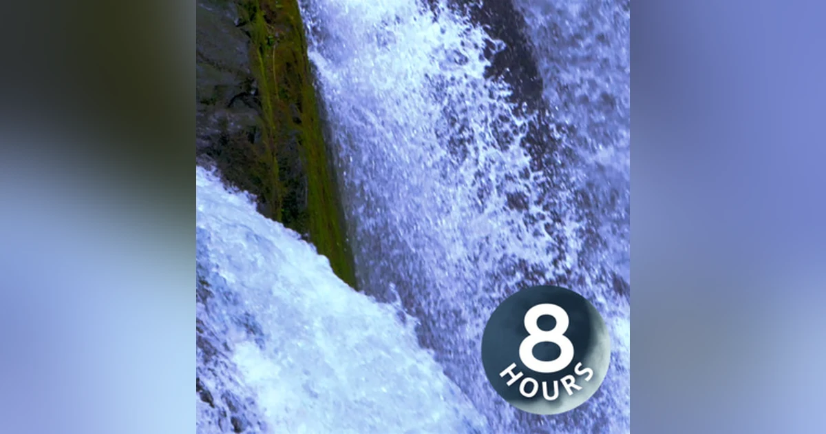 With great power comes great relaxation 8 Hours 😊 Waterfall Sound White Noise for Sleep or Studying