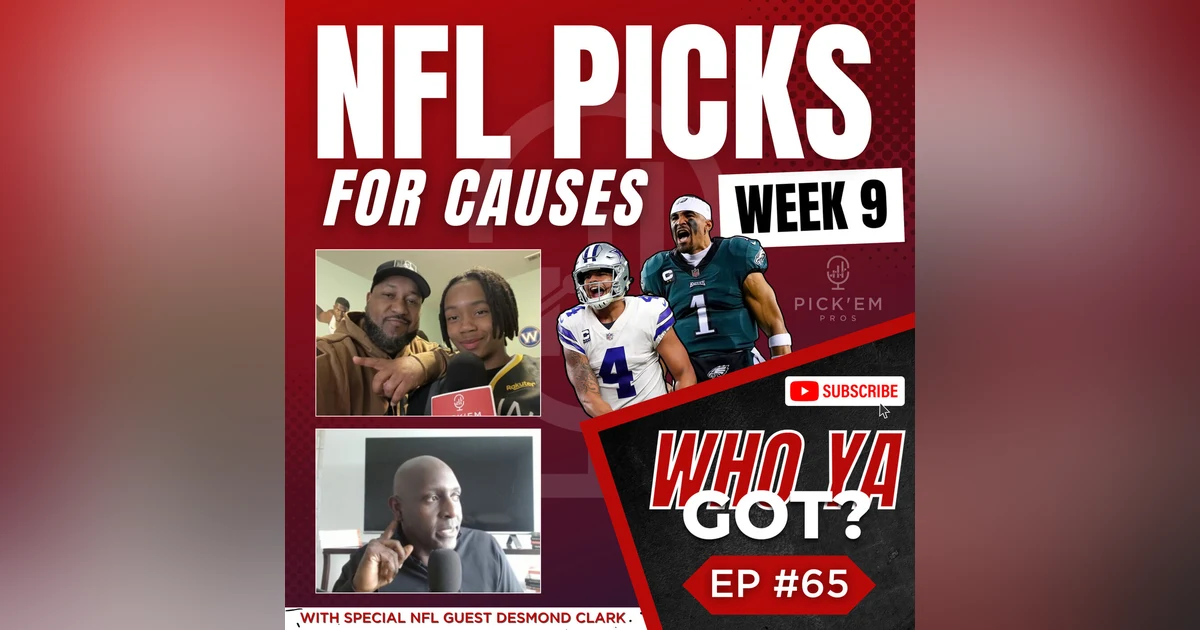 NFL Week 9 Picks for Causes - Predicting All 14 Games - Episode 65