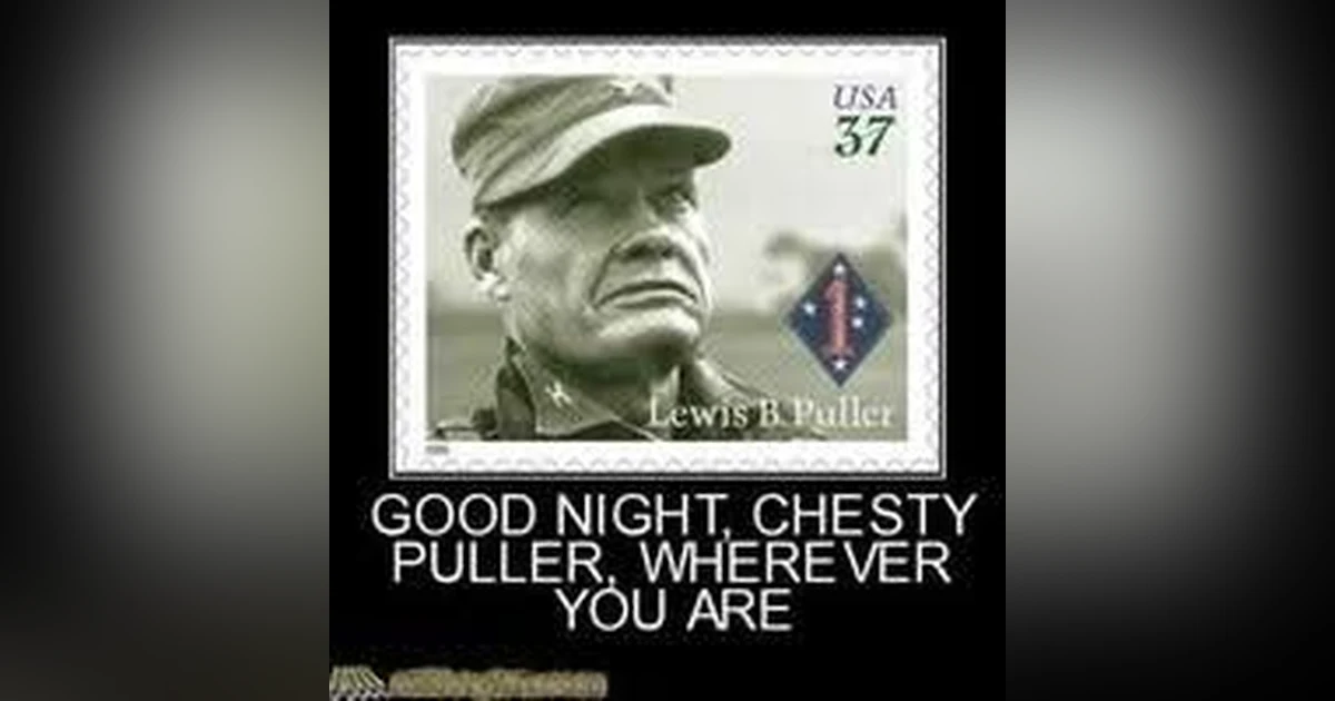 GOODNIGHT CHESTY, WHEREVER YOU ARE
