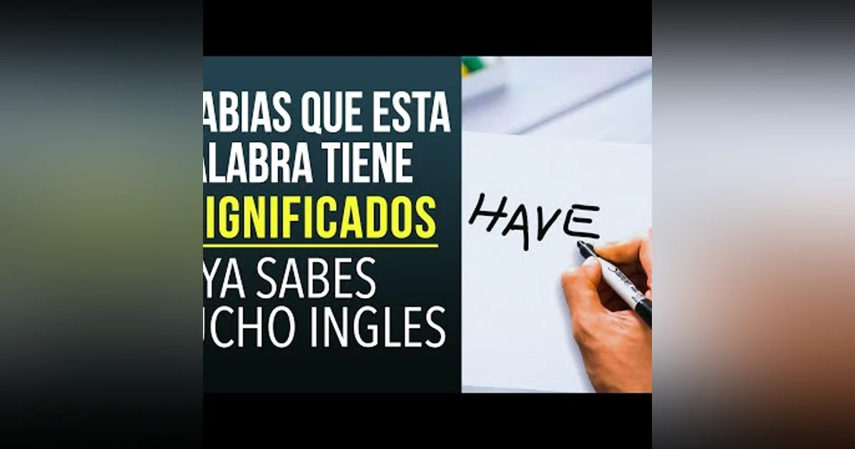 010. SI SABES COMO USAR ESTA PALABRA YA SABES MUCHO INGLES