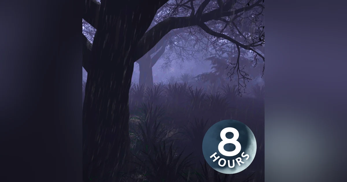 Rain & Thunder Sounds in Forest 8 Hours | Sleep, Study, Relax with Rainstorm White Noise