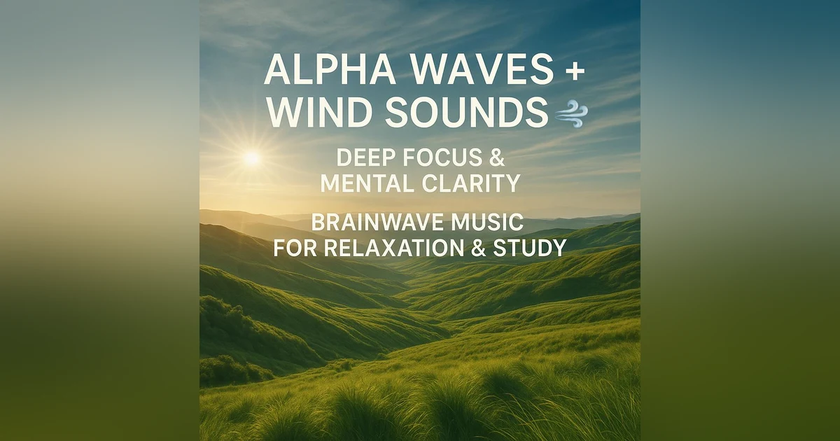 Alpha Waves + Wind Sounds 🌬️ Deep Focus & Mental Clarity | Brainwave Music for Relaxation & Study