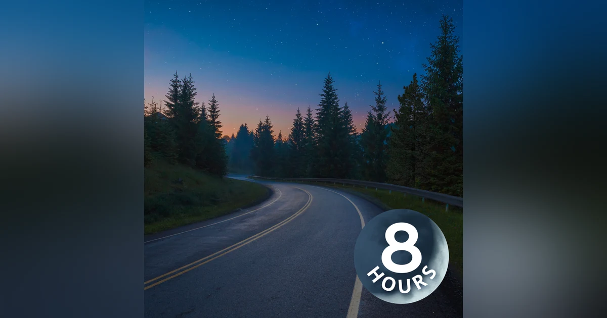 Blissful Evening Cruise | Driving Sounds for 8 Hour Sleep White Noise
