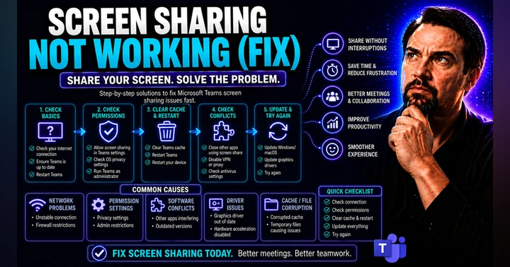 image for Fix Screen Sharing Not Working: Comprehensive Troubleshooting Guide