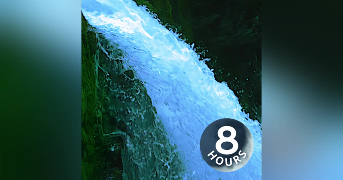 White Noise Waterfall for Sleep, Focus, Studying | Water Sounds 8 Hours