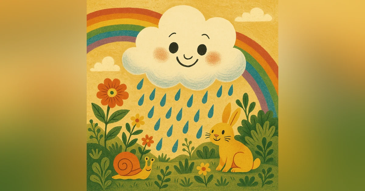 小云朵的第一场雨 | Little Cloud's First Rain | 中英文雙語故事 | Learn Chinese & English Through Bedtime Story