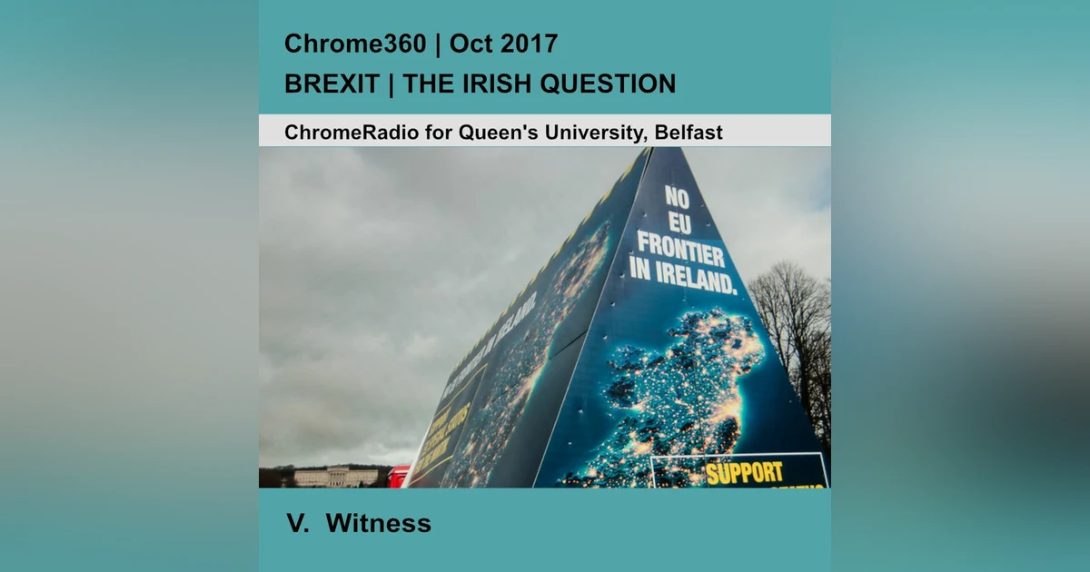 Chrome360 | BREXIT-THE IRISH QUESTION | Witness - Dr Katy Hayward & Dominik Hamm | 21 Oct