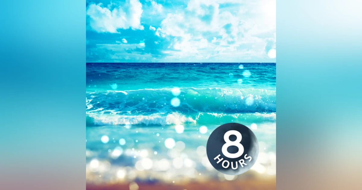 Florida Beach Sounds for Relaxation 8 Hours | Ocean Waves White Noise to Help You Sleep or Study