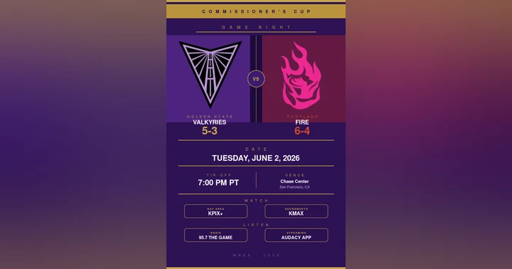 image for Valkyries Open Commissioner's Cup at Home Against the Portland Fire
