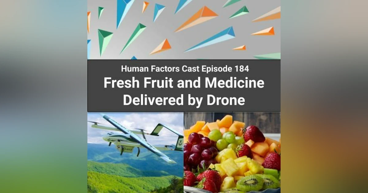 E184 -  Fresh Fruit and Medicine Delivered by Drone