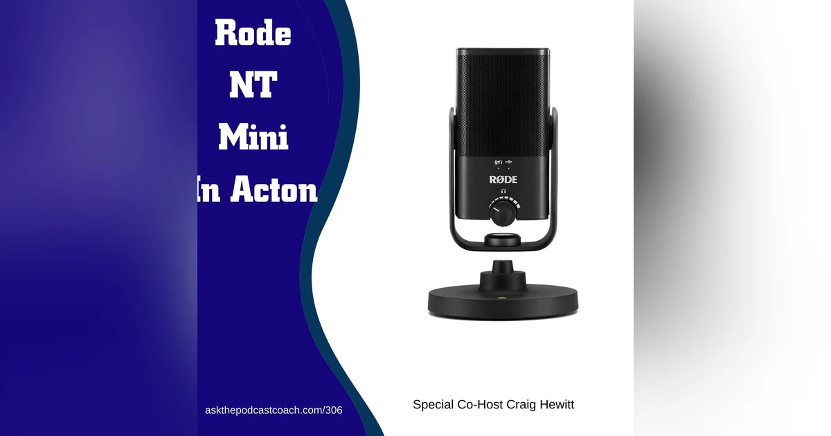 The Rode NT Mini USB In Action