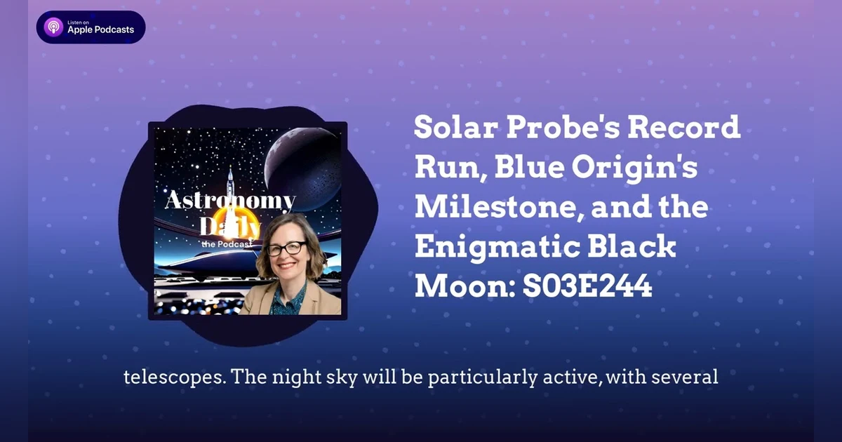 Solar Probe’s Record Run, Blue Origin’s Milestone, and the Enigmatic Black Moon: S03E244