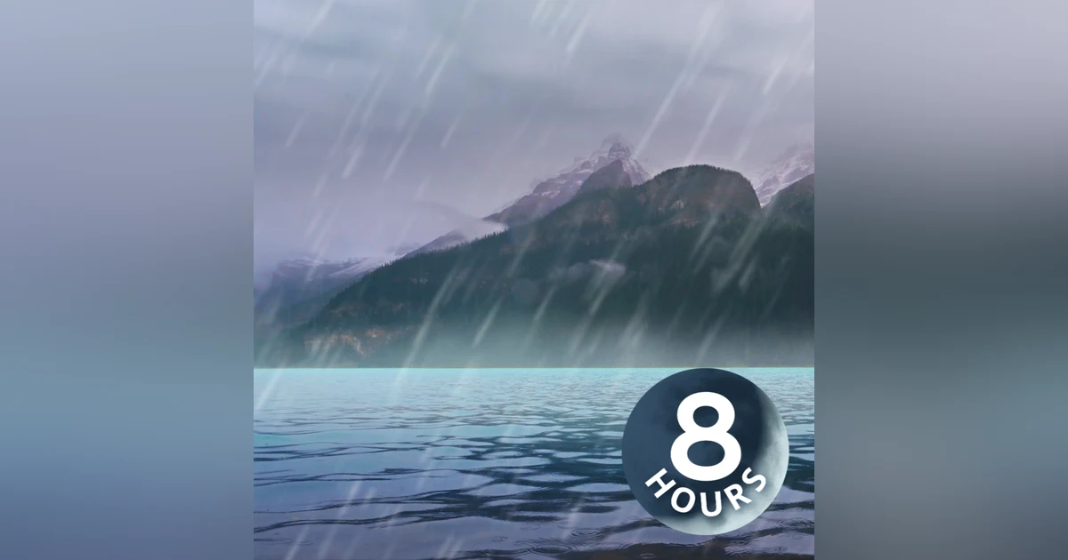 Rain White Noise + Water Sounds 8 Hours for Relaxation & Sleep