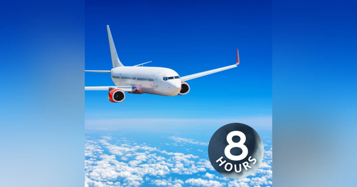 Airplane White Noise Sound for Sleeping or Studying | 8 Hours Jet Engines