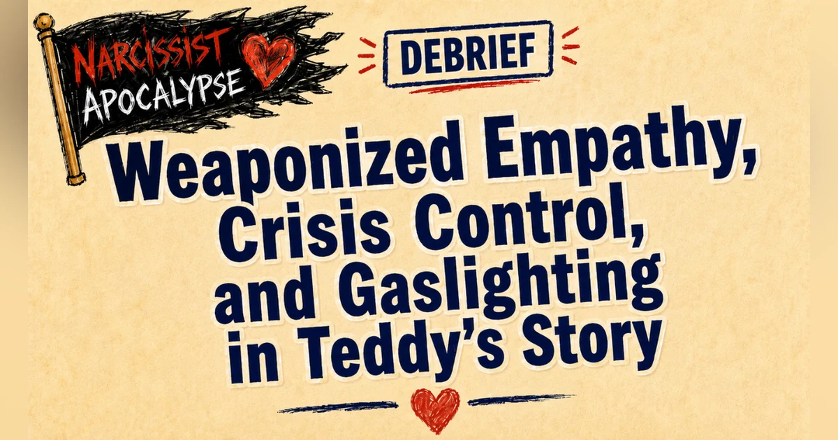 Debrief | Weaponized Empathy, Crisis Control, & Gaslighting in Teddy’s Story