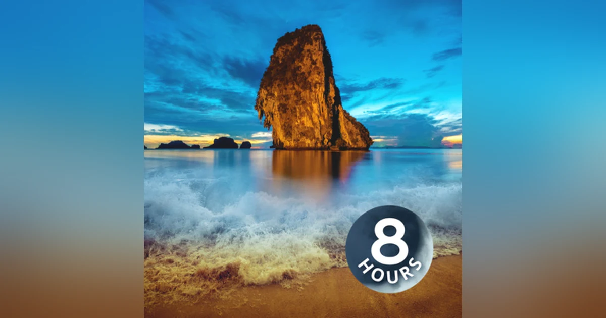 Sounds of Ocean Waves White Noise 8 Hours | Relax, Study or Sleep to Beach Ambience