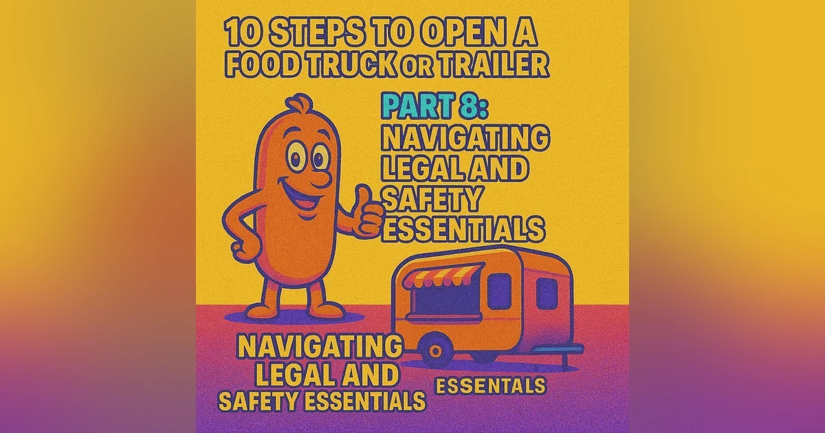 10 Steps to Open a Food Truck or Trailer: Part 8 - Navigating Legal and Safety Essentials with Gus the Grinder