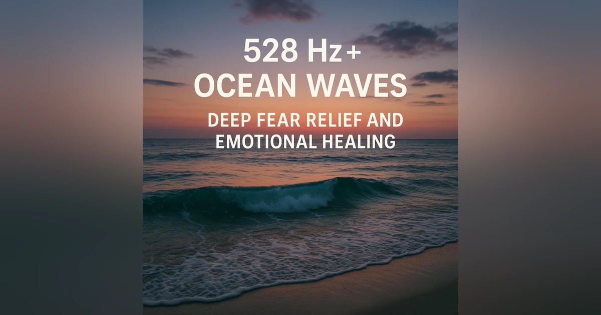 528 Hz + Ocean Waves | Deep Fear Relief and Emotional Healing