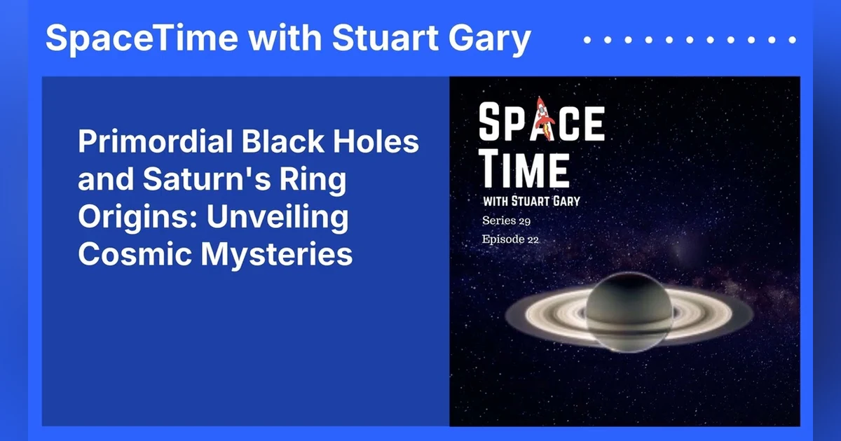 Primordial Black Holes and Saturn’s Ring Origins: Unveiling Cosmic Mysteries