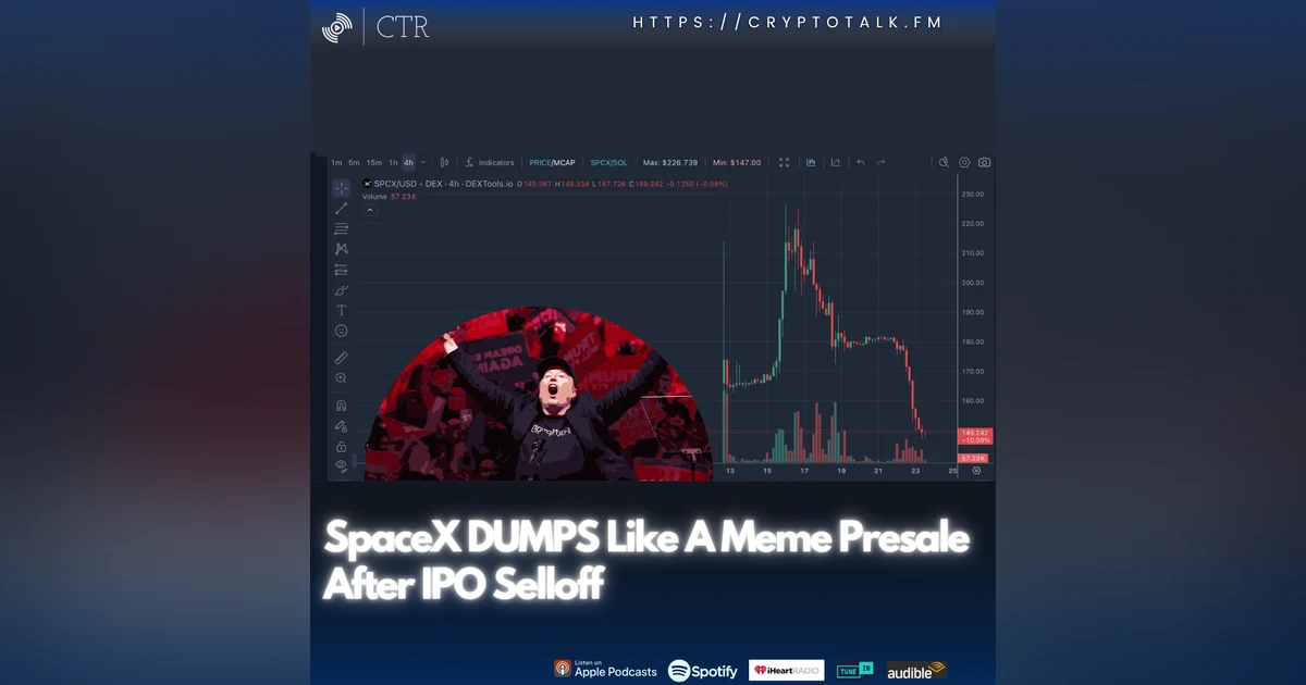 SpaceX DUMPS Like A Meme Presale After IPO Selloff