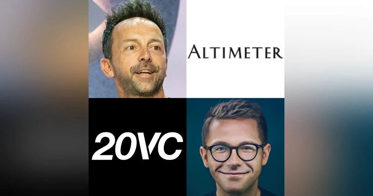 20VC: Altimeter's Brad Gerstner on Why Supercycles and the Powerlaw is the Most Important Thing In Investing, Why Portfolio Diversification is the Opposite of Risk Mitigation and The #1 Question Brad Asks All New Recruits