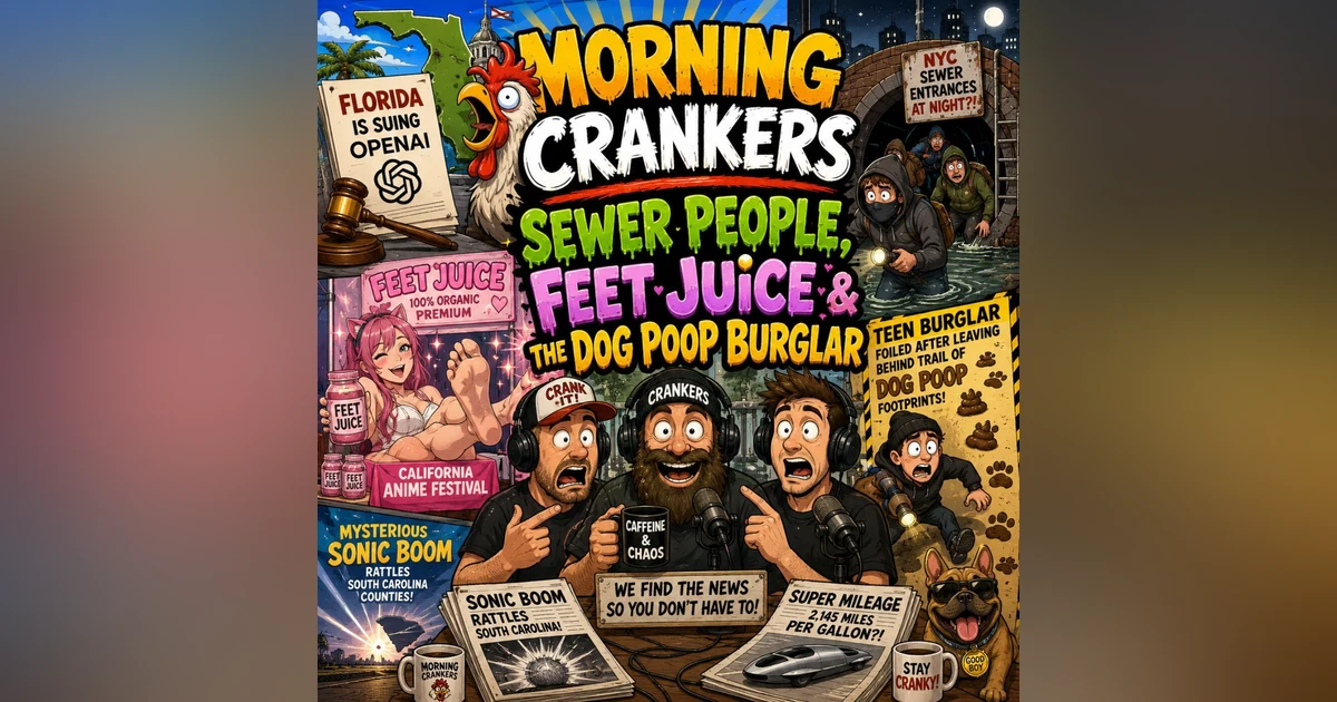 180: Morning Crankers: Sewer People, Feet Juice & the Dog Poop Burglar