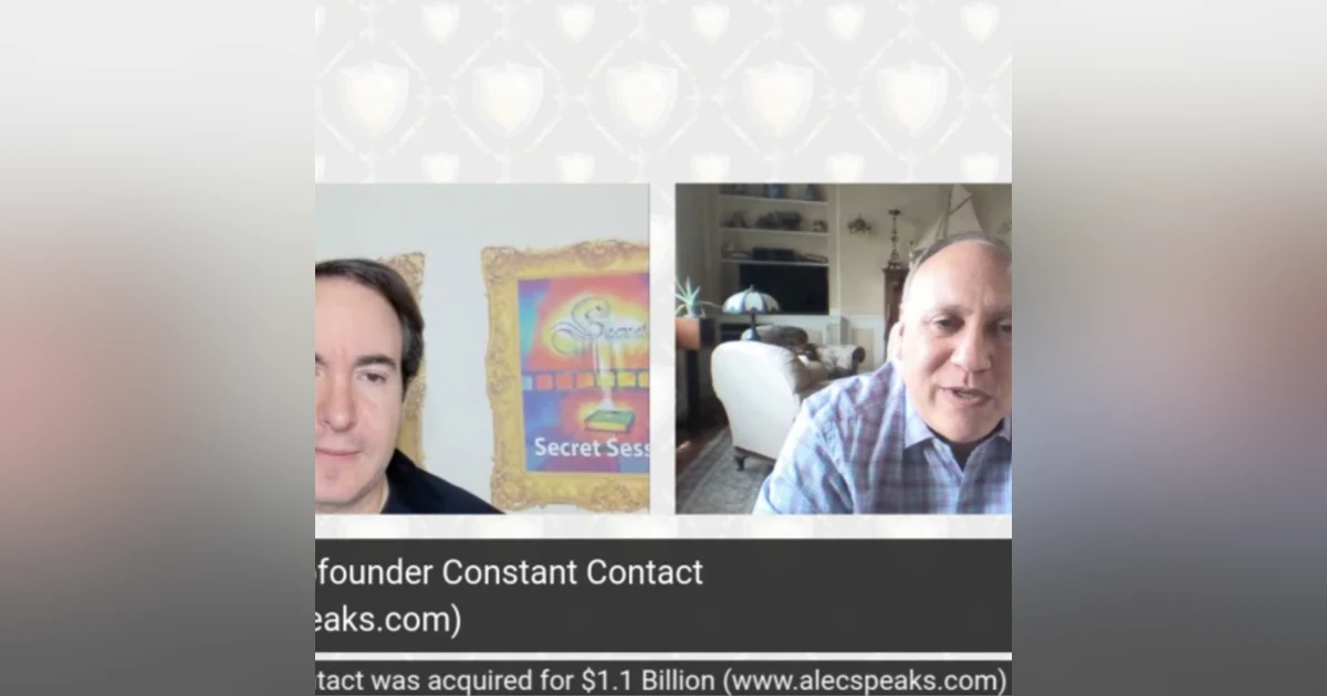 Alec Stern, cofounder Constant Contact (sold for $1Billion), serial entrepreneur, top 100 influencer