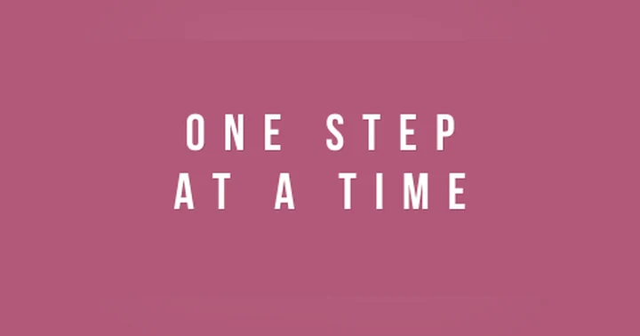 image for One Step at a Time