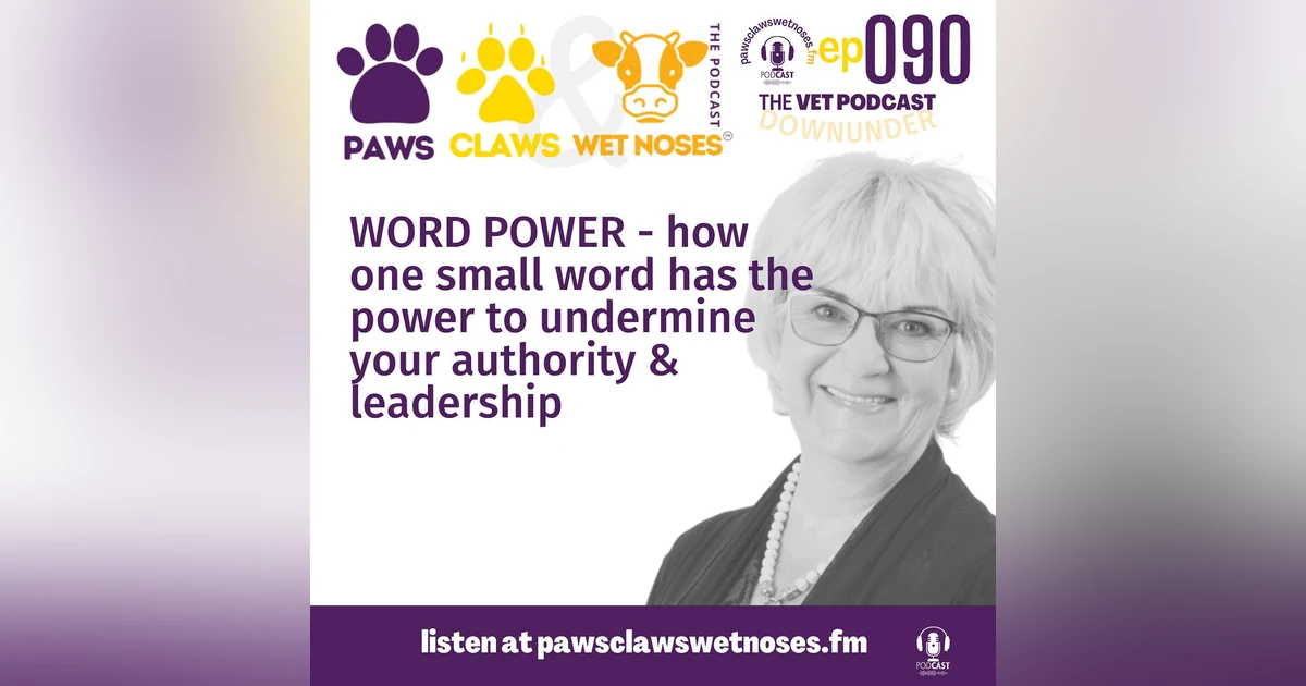WORD POWER - how one small word can undermine your authority & leadership - ep 090