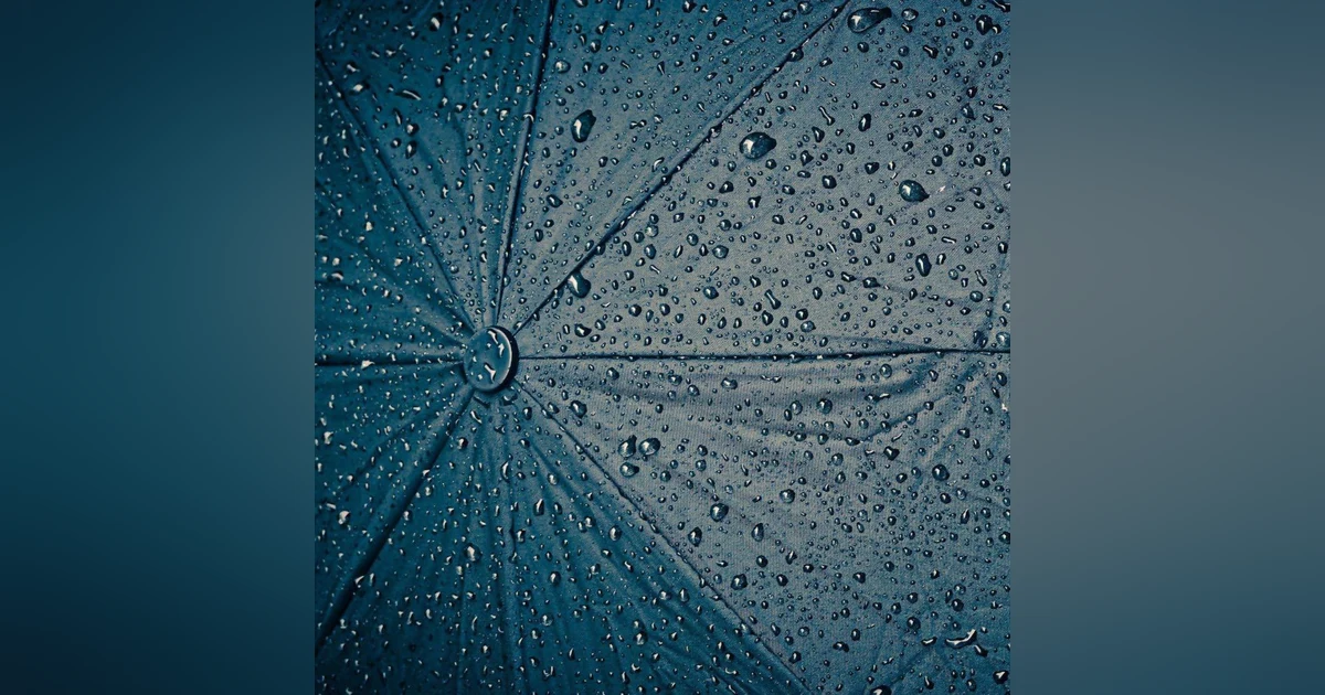 Relaxing Rain Sound Under Umbrella White Noise Relaxing Mind  Body 1 HR