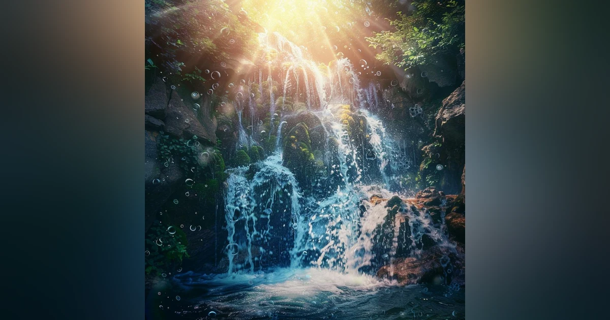 Theta Waves With Waterfall Sounds  For Deep Meditation And Intuition