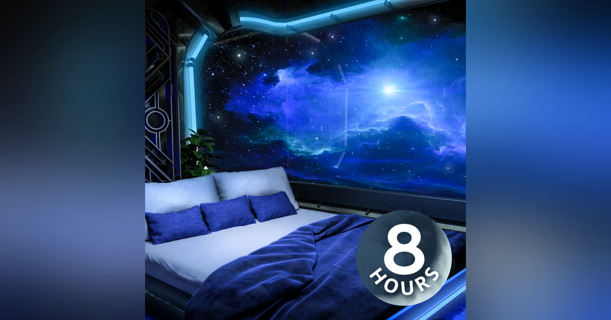 Luxury Spaceship Bedroom | 8-Hour Calming Ambience & White Noise for Sleep