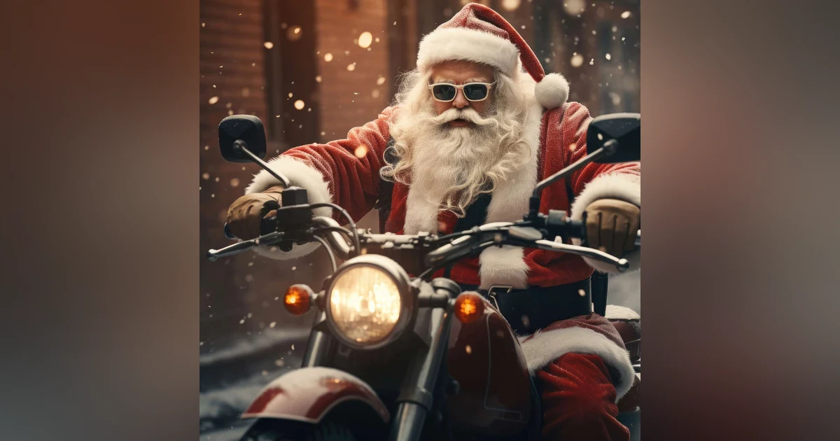 Selecting Santa's Ideal Motorcycle: Speed, Style, and Storage!