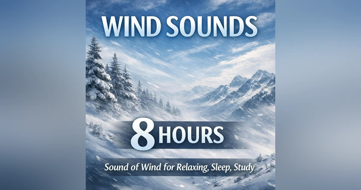 WIND SOUNDS for 8 Hours, Sound of Wind for Relaxing, Sleep, Study. Windy Sound
