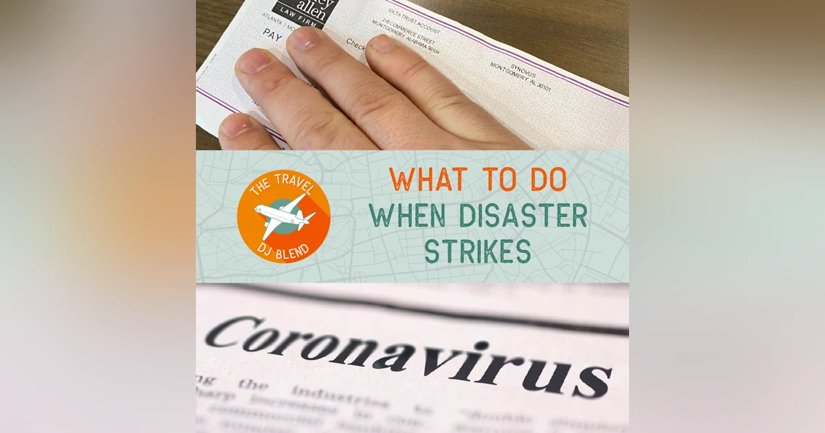 What To Do When Disaster (i.e. coronavirus) Strikes