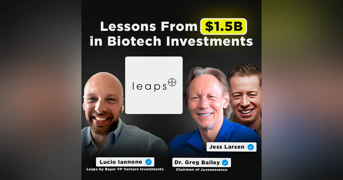 Investing in Life-Changing Therapies | Leaps by Bayer VP Venture Investments, Lucio Iannone