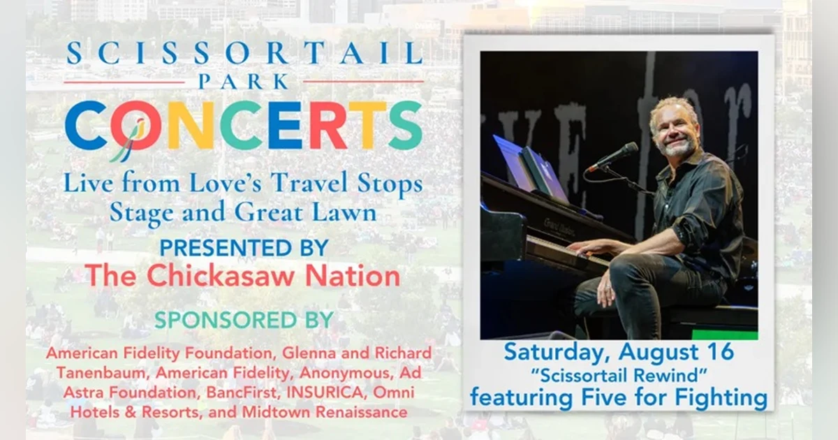 Five For Fighting Free at Scissortail Park & The OKC Coliseum