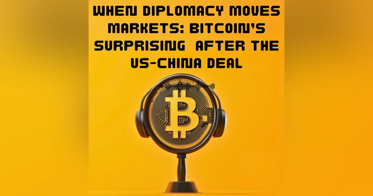 #41. When Diplomacy Moves Markets: Bitcoin’s Surprising Surge After the US-China Deal