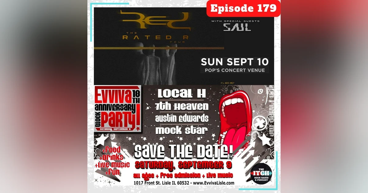 E179 The Itch On Tour: Red & SAUL + Local H