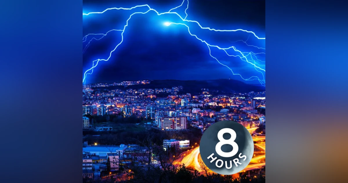 Rain with Distant Thunder 8 Hours | White Noise for Sleep, Studying, Relaxation
