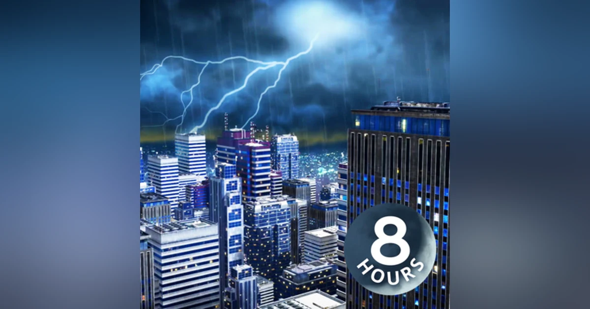 Sleep Sounds Rain & Thunderstorm White Noise 8 Hours | Fall Asleep with Rainstorm Sound Masking