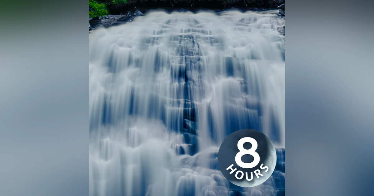 Waterfall White Noise Sounds for Sleeping | 8 Hours