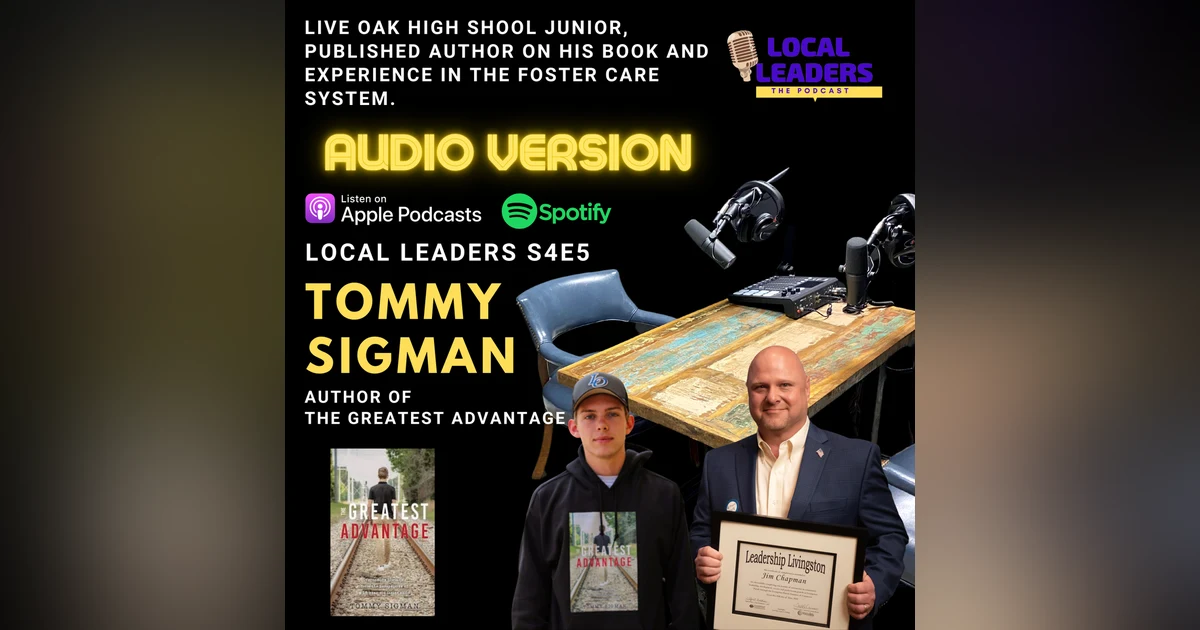 Talking Foster Care, Bi Polar Disorder, Published Author at 17! Tommy Sigman's Amazing Story!