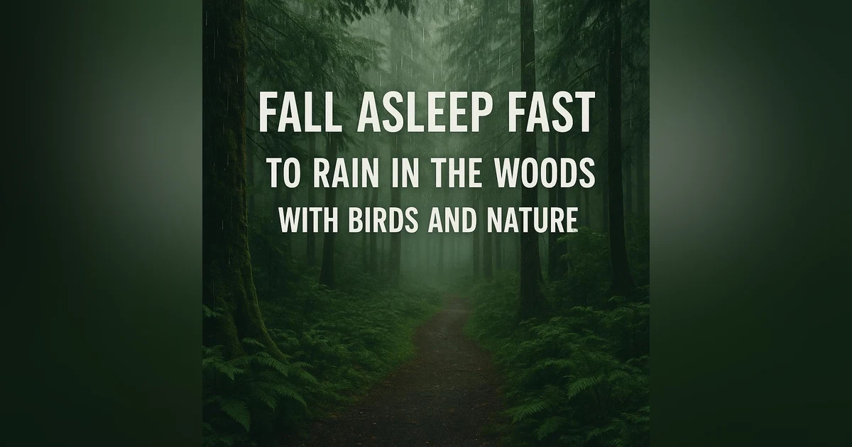 Fall Asleep Fast to Rain in the Woods with Birds and Nature