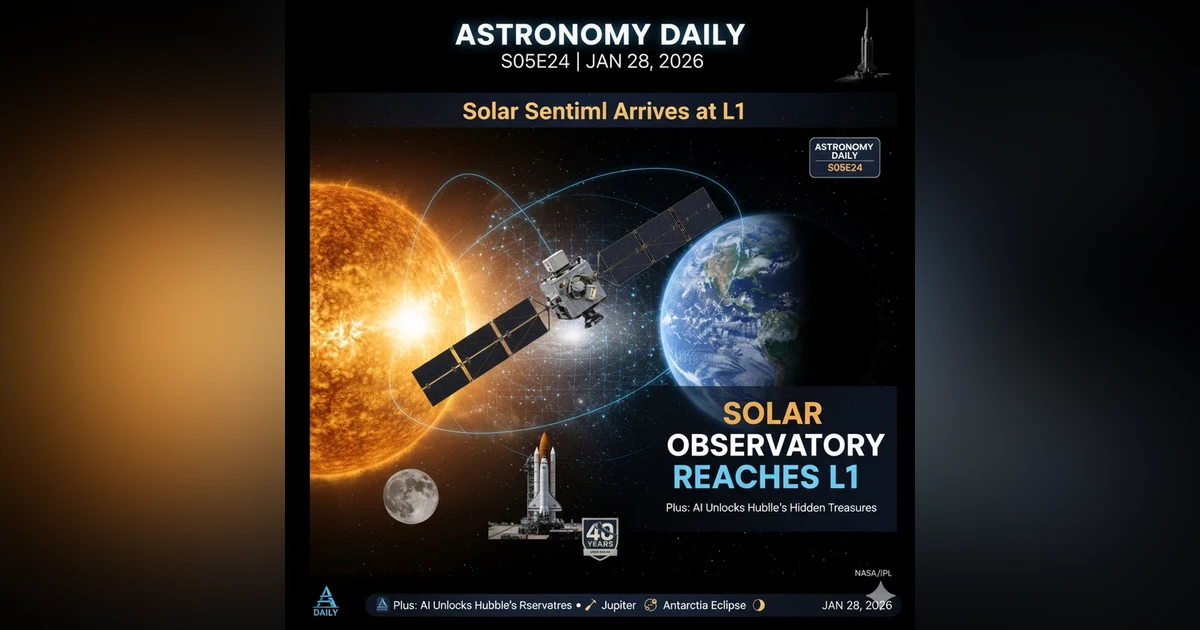 Solar Sentinel Reaches L1, Challenger's 40-Year Legacy, and AI's Hubble Discoveries