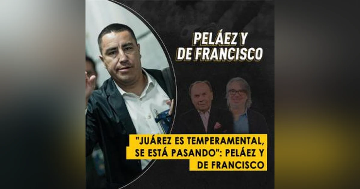 "Juárez es temperamental, se está pasando": Peláez y De Francisco