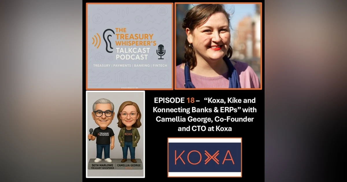 Episode 18 - "Koxa, Kíke and Konnecting Banks & ERPs" with Camellia George (Koxa)