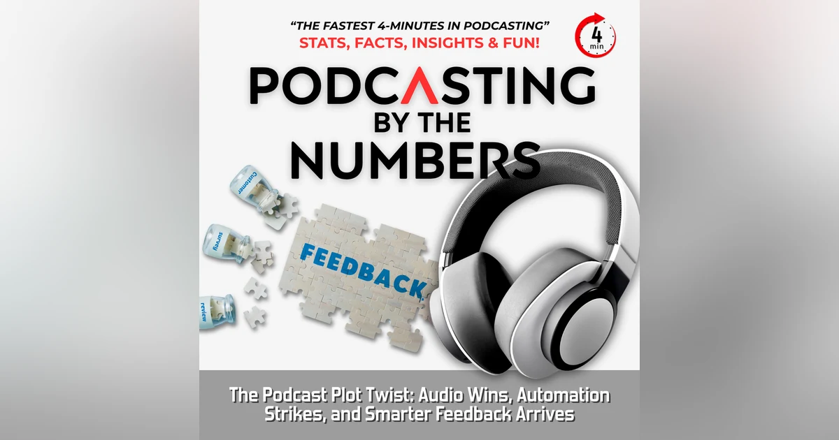 The Podcast Plot Twist: Audio Wins, Automation Strikes, and Smarter Feedback Arrives
