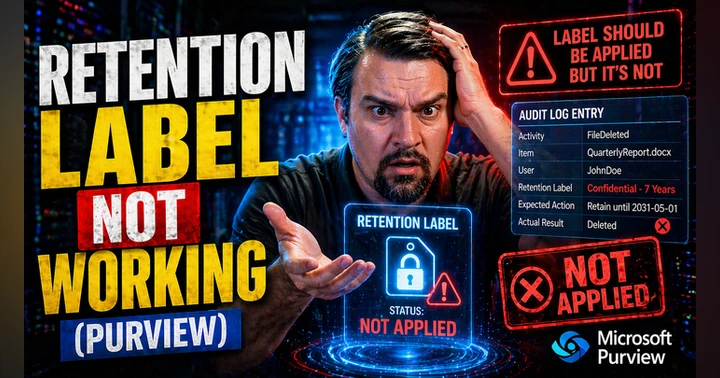 image for Retention Label Not Working