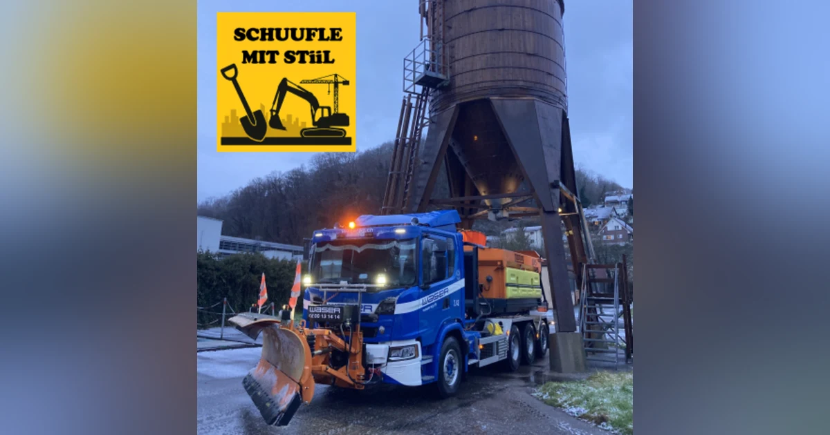 06. Winterdienst, mitem Schneepflueg unterwägs